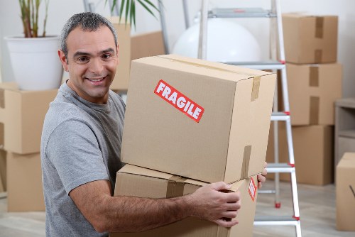 Movers preparing a local home move in Downe