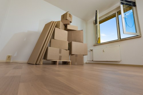 Local movers handling access challenges on a Downe street